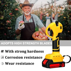 21V Li-Battery Cordless Hedge Shears Brushless Pruner Shear Garden <b>Tool</b> for Pruning Scissors HH668 High-Capacity Battery Long-la - Product Image 4
