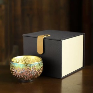 Tazza <span class=keywords><strong>da</strong></span> tè iridescente Kiln-Change Premium, tazza <span class=keywords><strong>da</strong></span> maestro fatta a mano, <span class=keywords><strong>collezione</strong></span> di <span class=keywords><strong>tazze</strong></span> <span class=keywords><strong>da</strong></span> tè in ceramica dorata, tazza <span class=keywords><strong>da</strong></span> tè Kung Fu. - Product Image 5