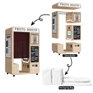 Cabina de Fotos con Impresora, Cámara Vintage, Autoservicio Automático, Kiosco de Fotos Instantáneas, Cabina de Fotos Digital - Product Image 4