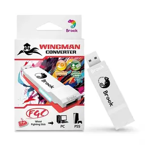 Brook Wingman FGC Converter Adapter For PS5/PS4/PS3/Xbox One/X Box 360/Switch Wired Arcade Stick To For PS4/PC/PS5 Fighting Game