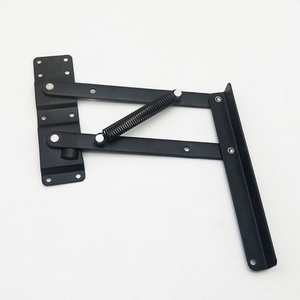 High Quality Iron Modern Small <b>Bed</b> Box Triangle Spring Hinge for <b>Sofa</b> <b>Bed</b> Apartment Living Room Screw-On - Product Image 3