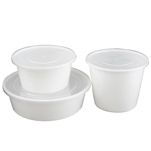 Bols d'assiettes alimentaires ronds en <span class=keywords><strong>plastique</strong></span> PP jetables au <span class=keywords><strong>micro</strong></span>-ondes <span class=keywords><strong>avec</strong></span> couvercles - Product Image 1