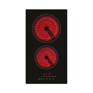 Placa de Inducción Eléctrica de Cerámica Integrada de 5700W con Control Táctil, <span class=keywords><strong>3</strong></span> Quemadores, 9 Niveles de Potencia, para Cocina Doméstica - Product Image 6