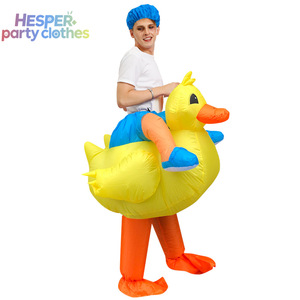 HESPER Halloween Funny Party Cosplay Crazy Jurassic Dinosaur Red Fire Inflatable Dragon Costume Adults Unisex Animal/Anime - Product Image 1