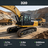 Meilleur rapport qualité-prix : Excavatrice NOMICAT d'occasion de 21,7 tonnes avec télécommande sans fil industrielle pour la construction urbaine et commerciale.