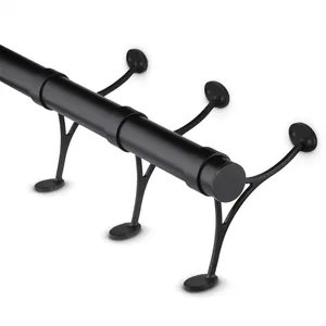 Takara — kit de supports de balustrade en acier inoxydable noir, kit de rail pour pied noir