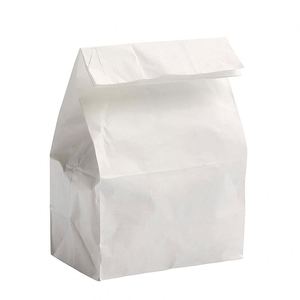Sacs en papier recyclés, lot de sacs en papier avec masques en coton inclus, emballage idéal pour le déjeuner quotidien, les boutiques et les supermarchés - Product Image 4