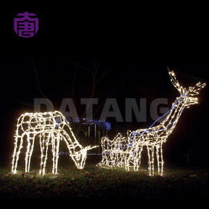 Lumière LED extérieure IP65 en forme de cerf, taille personnalisable, options multicolores, pour décorations intérieures de Noël et du Nouvel An - Product Image 5