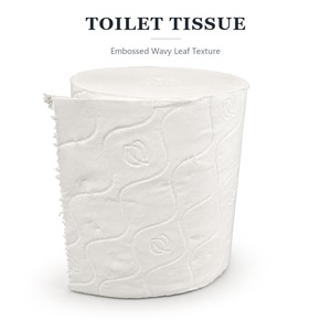 NP 5-Ply Embossed <b>White</b> Individually <b>Wrapped</b> Toilet Tissue 350 Sheets 15.5 GSM Soft Paper Roll - Product Image 5