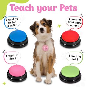 Boutons parlants pour chien, ensemble de 4 pièces, pour apprendre à votre animal de compagnie parler, entraînement à la communication et à la parole - Product Image 3
