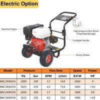 Nettoyeur haute pression à essence Bounche China Factory 250BAR 13HP Nettoyeur haute pression