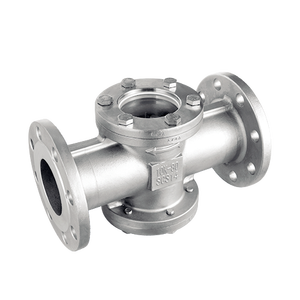 Stainless Steel Indicator Sight Glass Glass Flanged ANSI B16.10 ANSI150 LB 300LB JIS B2002 JIS10K 20K PN16 DIN2633 - Product Image 1