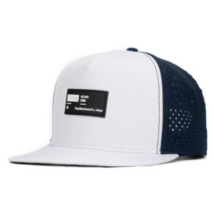 หมวกกอล์ฟกันน้ำแบบกำหนดเอง 5 แผ่น TCAP จีน พร้อมแผ่นยางติด  รุ่น Performance สีขาว - Product Image 1