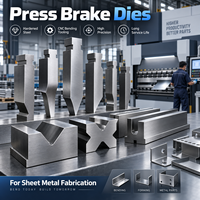 Matrices de presse plieuse en acier trempé pour la fabrication de tôles, outillage pour machines de pliage CNC