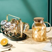 Ensemble de tasses à thé en verre borosilicaté de style moderne résistant aux hautes températures pour la fête