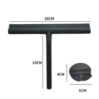 28Cm/21Cm Raclette ménagère en silicone pour le nettoyage des vitres avec crochet magnétique pour le nettoyage des sols