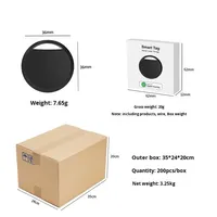 Localisateur mondial Airtag pour le suivi des animaux de compagnie, mode de positionnement GPS iOS et Android avec plus de 20 heures d'autonomie de la batterie, design mini écologique