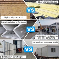 Casa Contenedor Expandible, Casa Modular Prefabricada, Casa Contenedor Móvil de 20 pies/40 pies, Mini Casa, Villa, Oficina, Alojamiento