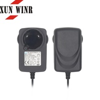 Adaptateur secteur 240V AC/DC vers 12V avec prises interchangeables 5V/9V, détachables, certifié ETL FCC CE UK SAA