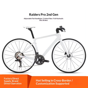 Vélo <span class=keywords><strong>de</strong></span> <span class=keywords><strong>course</strong></span> sur route Twitter T800 en fibre <span class=keywords><strong>de</strong></span> carbone, 24 vitesses, freins à disque hydrauliques, ISO EPS, 700C, Aero Pro interne, OEM, vente en gros, personnalisé, guidon plat - Product Image 2