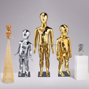 <span class=keywords><strong>Mannequin</strong></span> de <span class=keywords><strong>poupée</strong></span> en plastique entièrement plaqué or, modèle pour enfants, présentoir pour vitrine de magasin de vêtements - Product Image 5