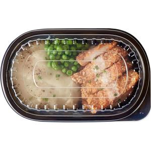 Bandeja de comida procesada desechable de PP con 1/2/3 compartimentos, apta para microondas, para llevar, con tapa transparente para ensaladas y fideos - Product Image 4