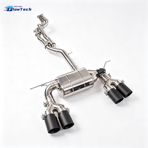 ระบบท่อไอเสีย FlowTech Professional High Performance Valvetronic Catback สำหรับ F8X F80 M3 M4 3.0T S55 ผลิตจากสแตนเลสสตีลแบบกระจกเงา - Product Image 4