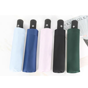 Groothandel Op Maat Logo Promotionele Zakelijke Souvenirgeschenken Item Automatische UV-Bescherming <span class=keywords><strong>3</strong></span> Opvouwbare Paraplu - Product Image 3