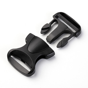 Boucle en nylon plastique noir 38 mm, sangle réglable, attache pour accessoires de sac à dos - Product Image 3