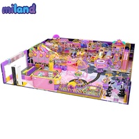 Miland - Équipement de terrain de jeu intérieur de haute qualité sur le thème des bonbons, terrain de jeu souple pour enfants, parc de jeux pour enfants, trampoline pour enfants