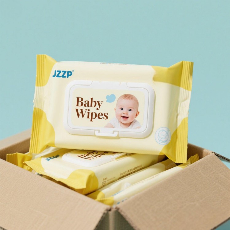 JZZP Eco-Friendly 80pcs Nonwoven Unscented Wet Wipes Spunlace Baby Care Personal Cleansing Feminine Cleaning Wipes Skin Care