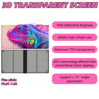 Hochleuchtende Transparente LED-Bildschirm-Vorhänge P3.91 Schaufenster-Glas-TV LED-Panel Mesh-Display für Aufzüge und Einzelhandelsgeschäfte SDK