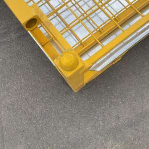 Jaula de palés de malla de almacenamiento apilable de pulverización electrostática ahuecada en todos los lados - Product Image 3