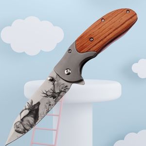 Herramientas personalizadas 3D Elk Bear hoja <span class=keywords><strong>plegable</strong></span> recubierta <span class=keywords><strong>de</strong></span> Titanio personalizado grabado láser mango <span class=keywords><strong>de</strong></span> oliva Camping cuchillo <span class=keywords><strong>de</strong></span> bolsillo al aire libre - Product Image 4