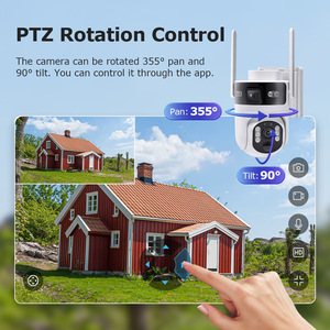 AOV กล้องรักษาความปลอดภัย6MP PTZ พร้อมการตรวจจับ PIR 24/7ติดตามมนุษย์บันทึก WIFI 4G เลนส์คู่กลางแจ้ง IP65กันน้ำ - Product Image 6