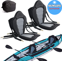 Siège de Kayak en plein air avec sac de rangement, siège de bateau de pêche, SUP gonflable avec siège de Kayak, siège de canoë, offre spéciale 2023