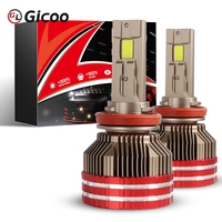 Phare Gicoo K15 270W IP67 en aluminium super lumineux H4 H7 H11 HB3 HB4 Canbus 6000k 9005 9006