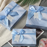Boîte cadeau rigide haut de gamme personnalisée en carton, rectangulaire avec couvercle et base, pour emballage cosmétique, fête d'anniversaire, finition mate