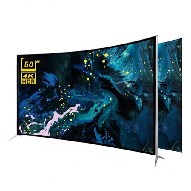 50 Inch Curved Smart TV Big Screen Smart TV Screen LED Digital DVB-T2S2 for Sale