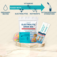 Fabricant OEM – Poudre de mélange pour boisson électrolytique, supplément nutritionnel sportif, 14 sachets – Électrolytes, Vitamines, L-Glutamine