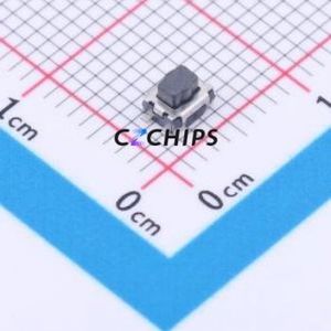 GT-TC034A-H025-L1NN Tactile Switch SMD Switch Single Pole Single Throw Knob Button 1.6N Vertical Mount - Product Image 1