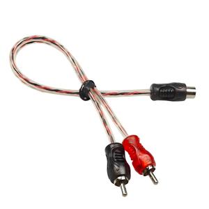 <span class=keywords><strong>Cavo</strong></span> Adattatore Splitter Audio RCA per Auto, Una Presa Femmina Due Prese Maschio, Rivestimento in PVC per Auto - Product Image 6