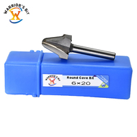 PCD Round Cove Box Router Bit Woodworking Cabinet Porte Panneau Ball Groove End Mill Round Cove Bit pour MDF Contreplaqué