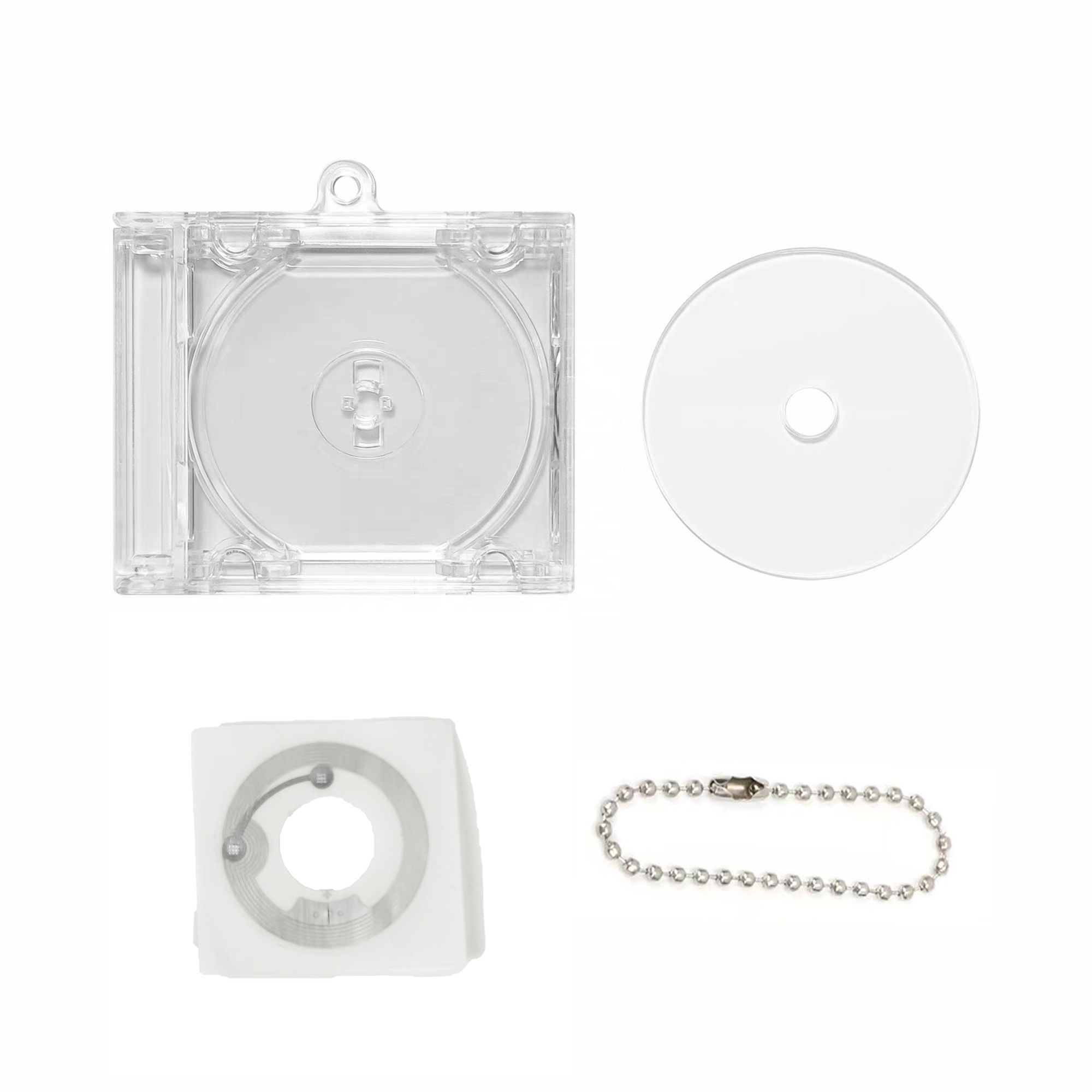 Hinchee Smart Mini Album Record подвеска NFC изготовленный на заказ DIY CD Box акриловый брелок заготовки CD чехол Kpop Шарм Smini Music CD брелок