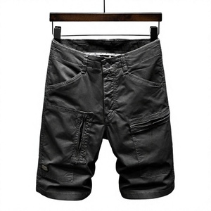 Shorts cargo pour hommes en coton 100% pour l'été, de haute qualité, respirants, style décontracté, séchage rapide, taille élastique, couleur personnalisée, pas cher - Product Image 3