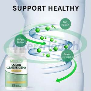 Cápsulas de Limpieza de Colon de Marca Privada Ausreson, Suplementos Herbales para la Salud Intestinal, Píldoras Probióticas Adelgazantes, Cápsulas de Desintoxicación y Limpieza de Colon - Product Image 2