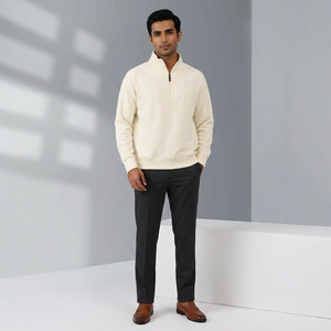 Hot Sale High Quality Sweatshirt Men <b>Mock</b> <b>Neck</b> Sweatshirt Long Sleeve Sweatshirt - Product Image 1