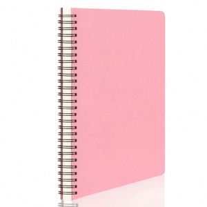 Color Customizable Pink Cover <b>A5</b> College Ruled Paper Business <b>Spiral</b> Journal <b>Notebook</b> with Customized Logo for Gift - Product Image 2