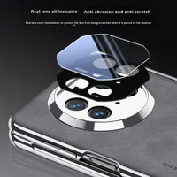 Étui pour téléphone portable Huawei Mate X5, simili cuir, anti-traces de doigts, design professionnel électro-plaqué, protection de l'appareil photo tout-en-un