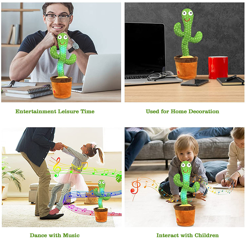 2021 hot selling singing dancing saxophone cactus plant dancing toy electric dancing cactus